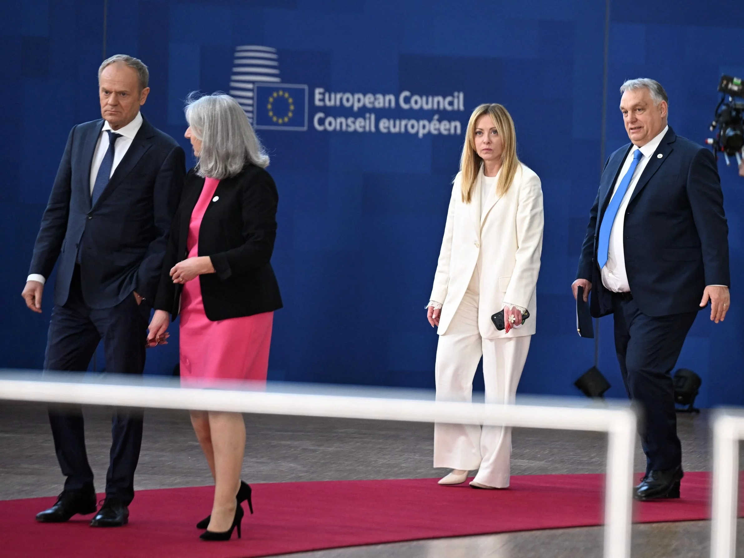 Donald Tusk i Viktor Orban w Brukseli