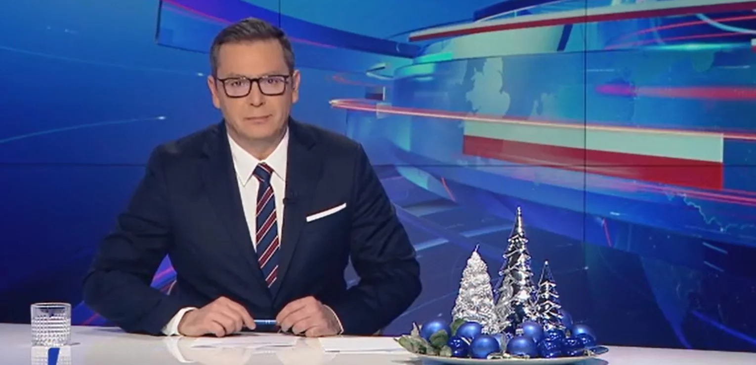 Poniedziałkowe wydanie „Wiadomości” TVP