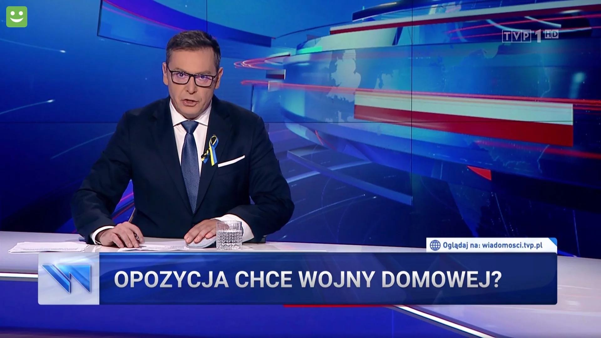 Kadr z „Wiadomości” TVP