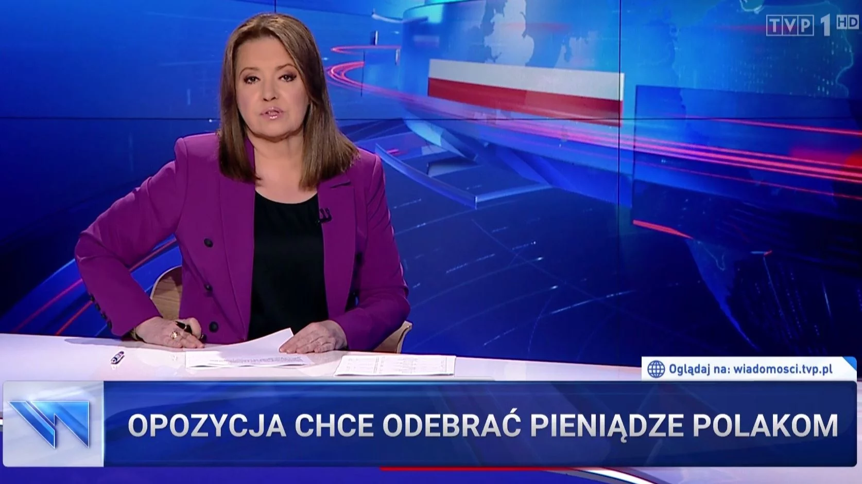 Materiał „Wiadomości” TVP