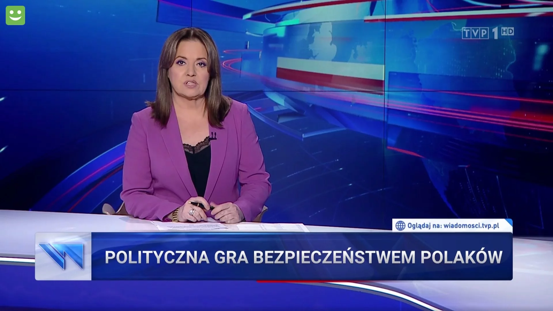 Kadr z „Wiadomości” TVP