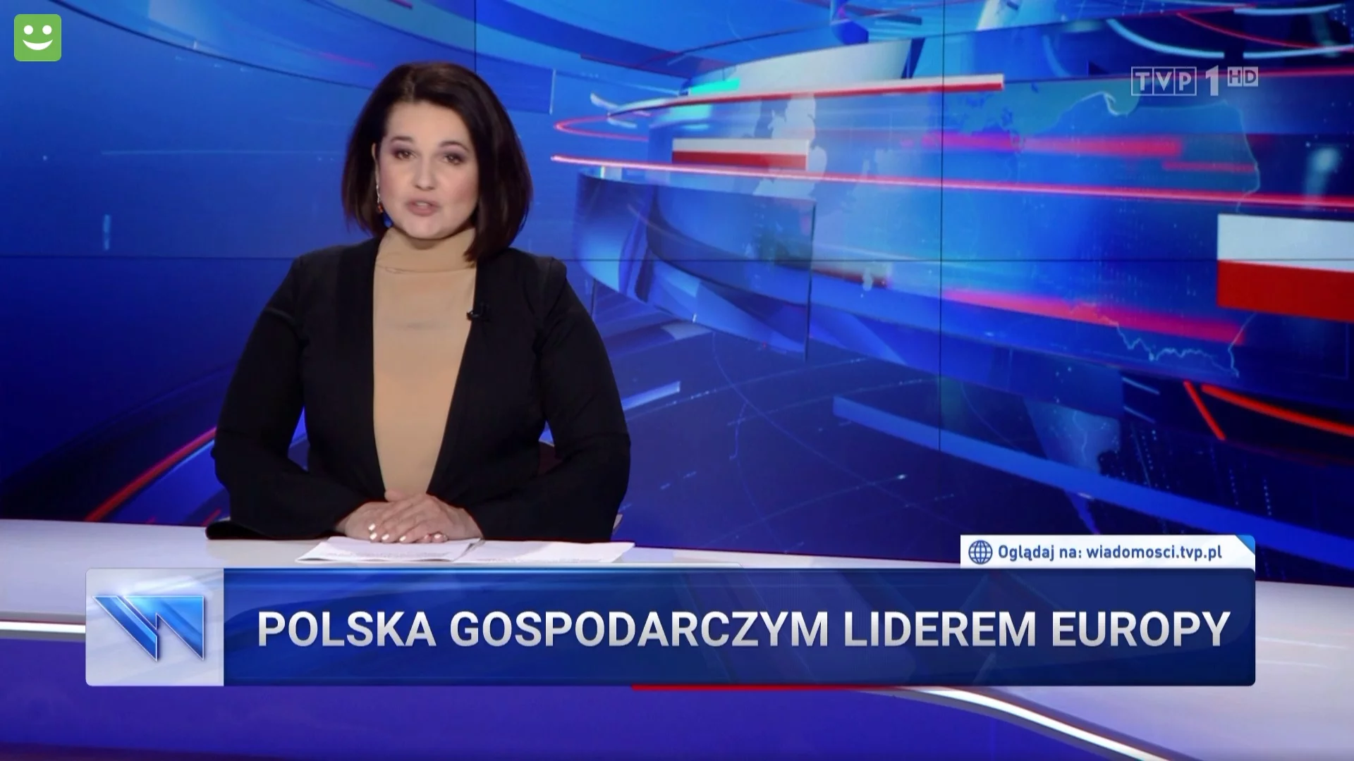 Kadr z „Wiadomości” TVP