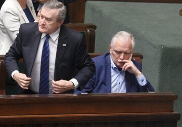 Wicepremier Jarosław Gowin w Sejmie po głosowaniu nad ustawą o SN
