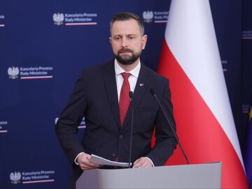 Wicepremier Władysław Kosiniak-Kamysz na konferencji prasowej po posiedzeniu rządu w siedzibie Kancelarii Prezesa Rady Ministrów w Warszawie