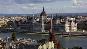 Widok na centrum Budapesztu, stolicy Węgier