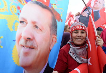 Wiec poparcia dla prezydenta Erdogana