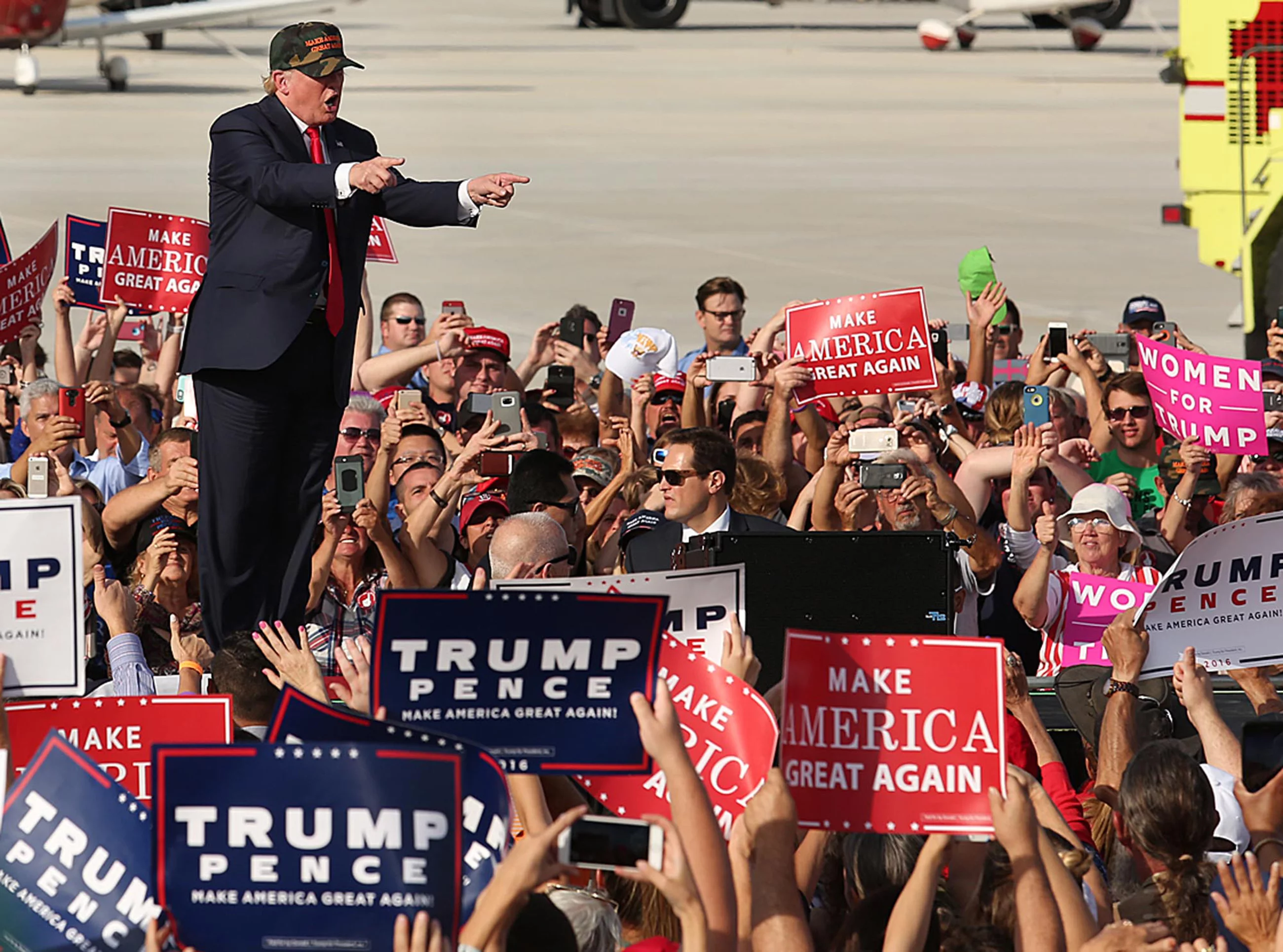 Donald Trump na wiecu wyborczym