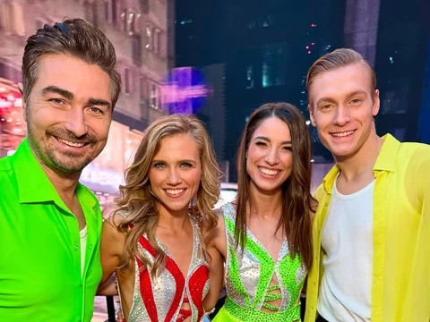 Jan Kliment, Agnieszka Kaczorowska, Lenka Kliment i Mieszko Masłowski