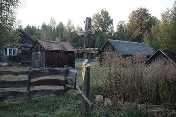 Wieś niedaleko granicy polsko-białoruskiej