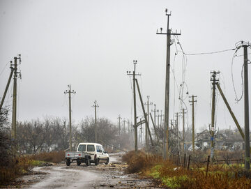 Wieś w obwodzie chersońskim po wycofaniu rosyjskim wojsk, zdjęcie ilustracyjne