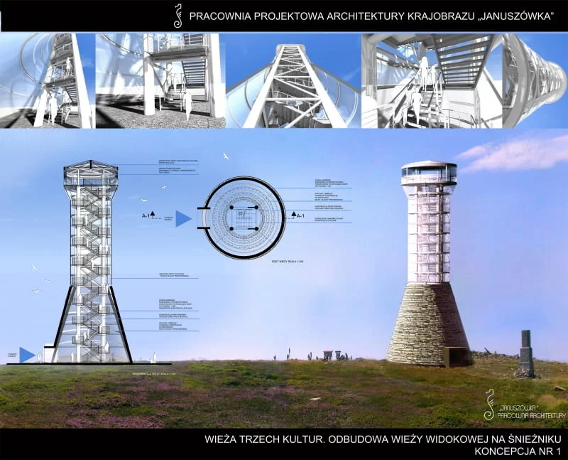 Projekt wieży widokowej na Śnieżniku