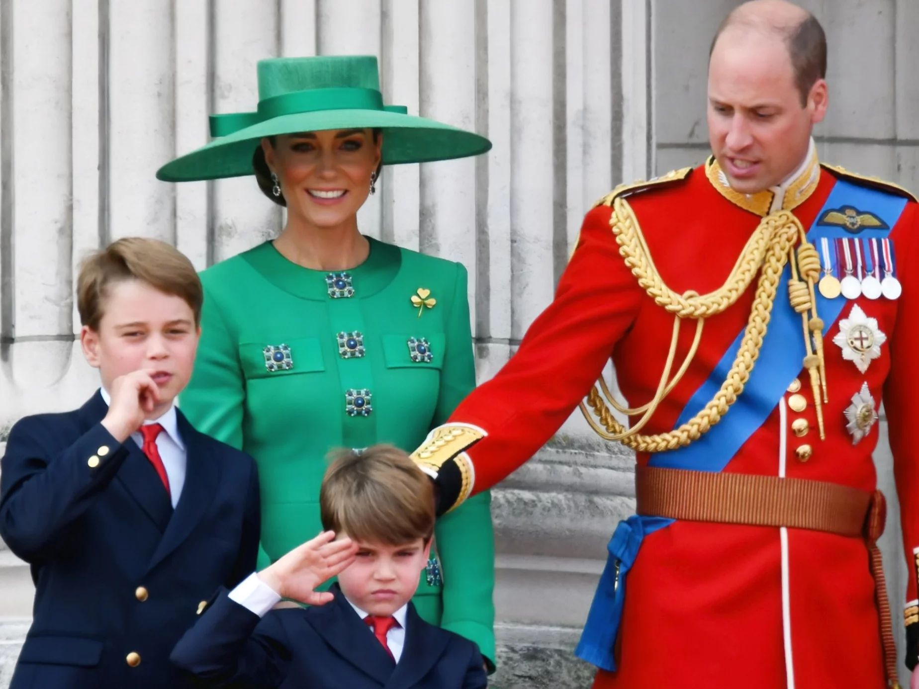 William i Kate z dziećmi