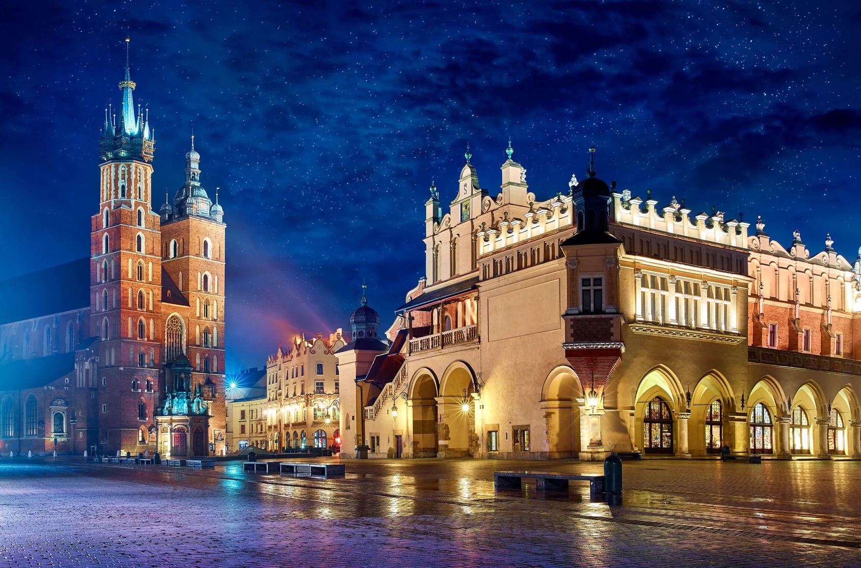 Kraków nocą