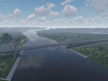 Wizualizacja nowego mostu w Stalowej Woli