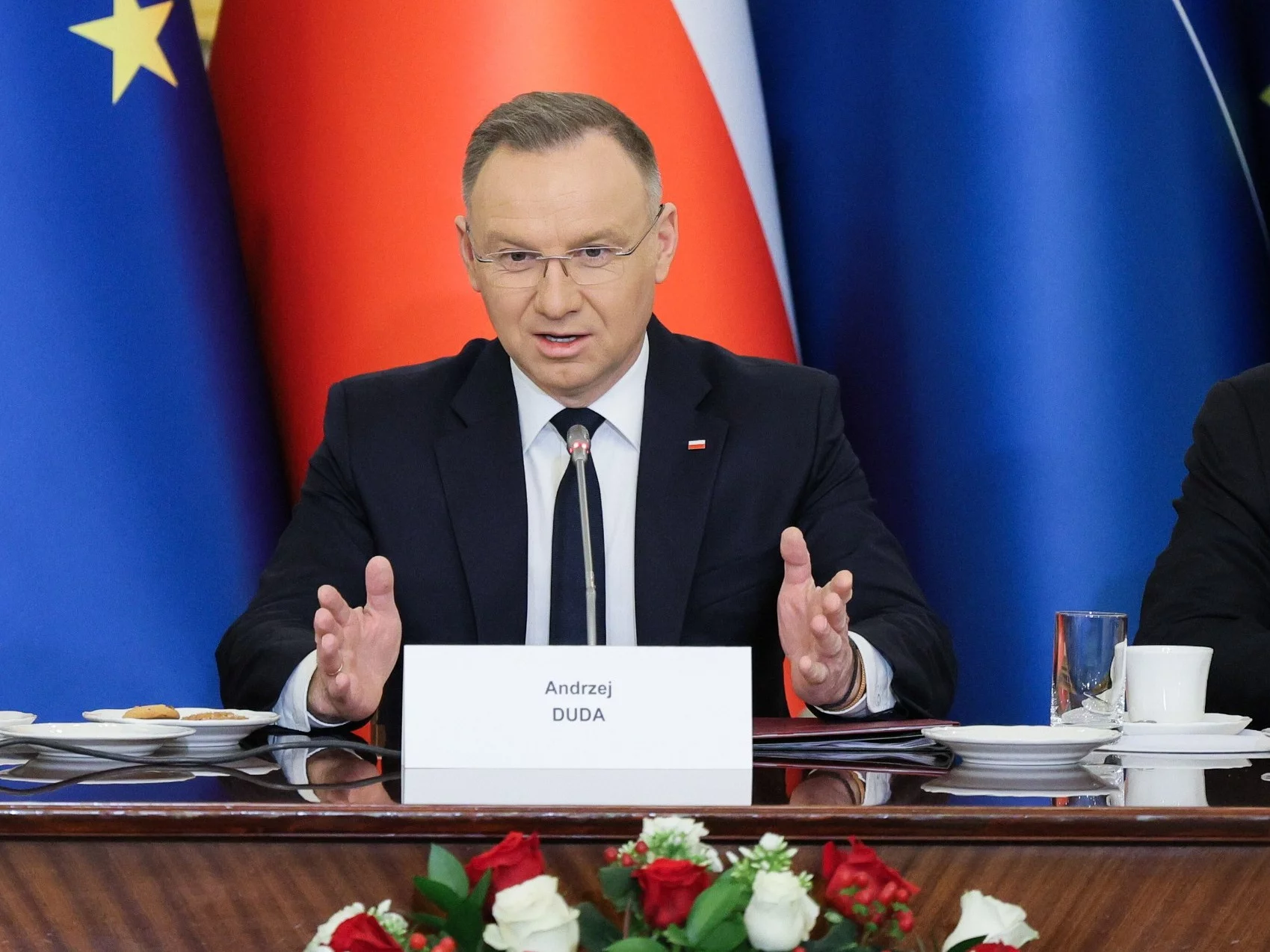 Prezydent Andrzej Duda na posiedzeniu Rady Bezpieczeństwa Narodowego