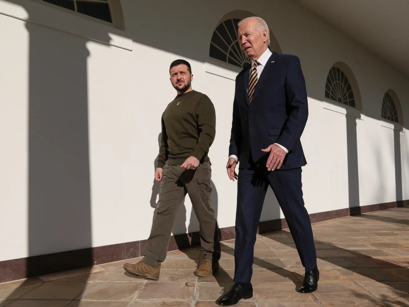 Wołodymyr Zełenski i Joe Biden