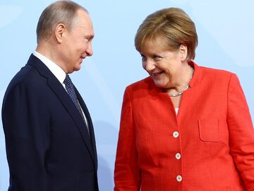Władimir Putin, Angela Merkel
