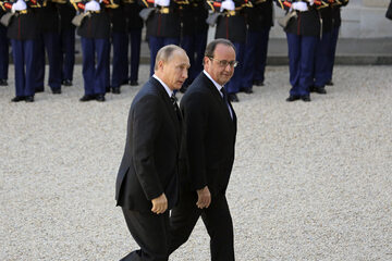 Władimir Putin i Francois Hollande