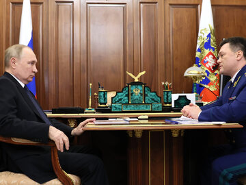 Władimir Putin i Igor Krasnow, 31 stycznia 2023 r.
