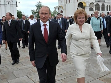 Władimir Putin i jego ówczesna żona Ludmiła w 2012 r.