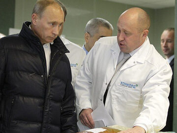 Władimir Putin i Jewgienij Prigożyn w 2010 roku