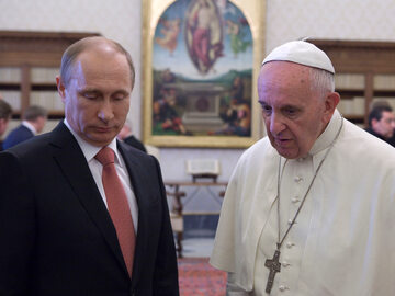 Władimir Putin i papież Franciszek