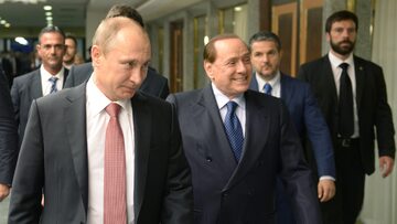 Władimir Putin i Silvio Berlusconi