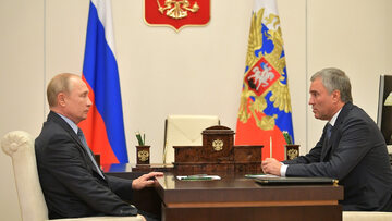 Władimir Putin i Wiaczesław Wołodin