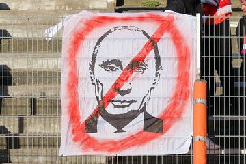 Władimir Putin na plakacie