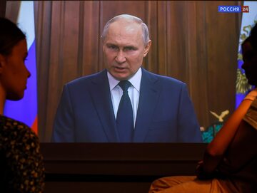Władimir Putin podczas próby zaklinania rzeczywistości w przemówieniu do narodu