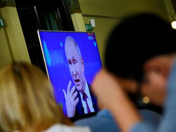 Władimir Putin w rosyjskiej telewizji