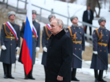 Władimir Putin w Wołgogradzie, 2 lutego 2023 r.