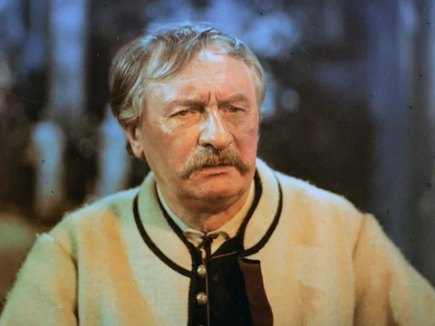 Władysław Hańcza w 1973 roku w filmie „Chłopi”