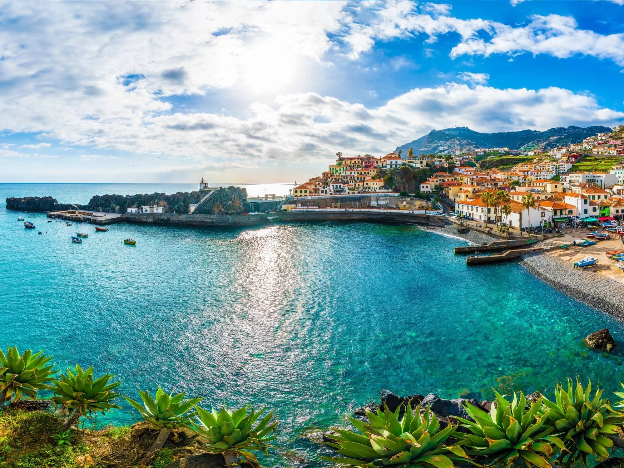 Camara de Lobos, port i wioska rybacka, Madera