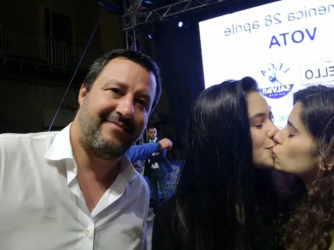 Dwie studentki i Matteo Salvini