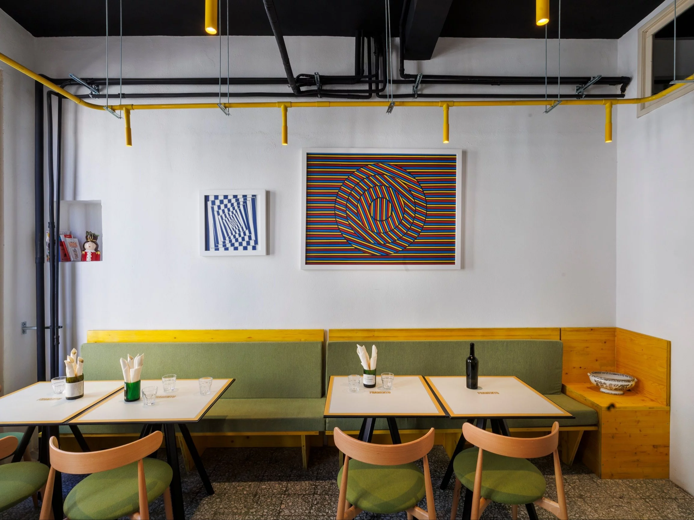 Pizzeria Frammento na Sardynii z oprawami polskiej marki AQForm