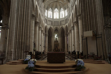 Wnętrze katedry NMP w Rouen