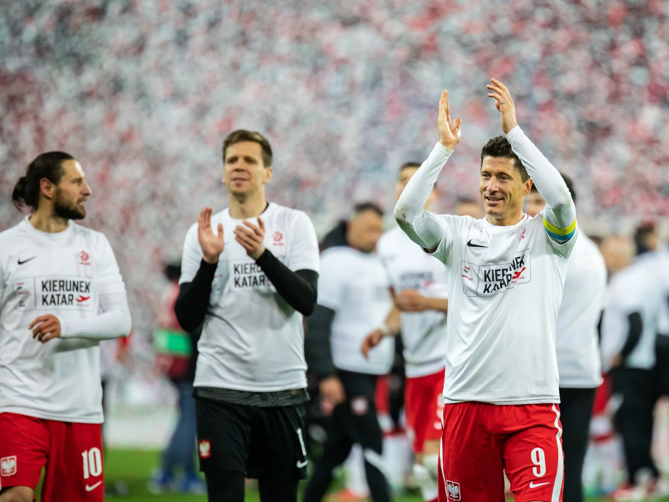 Grzegorz Krychowiak, Wojciech Szczęsny i Robert Lewandowski