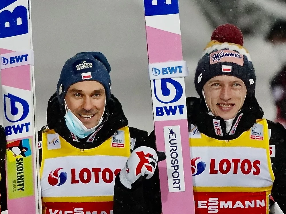 Piotr Zyła i Dawid Kubacki