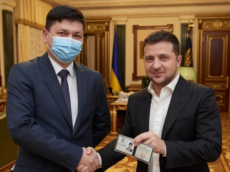 Witalij Kim i Wołodymyr Zełenski