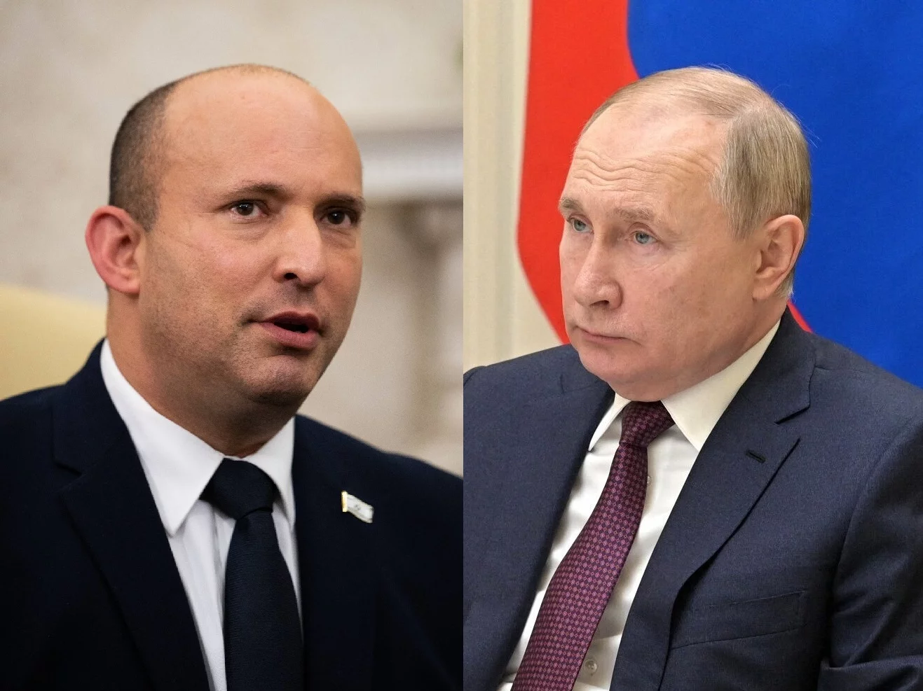 Naftali Bennett i Władimir Putin