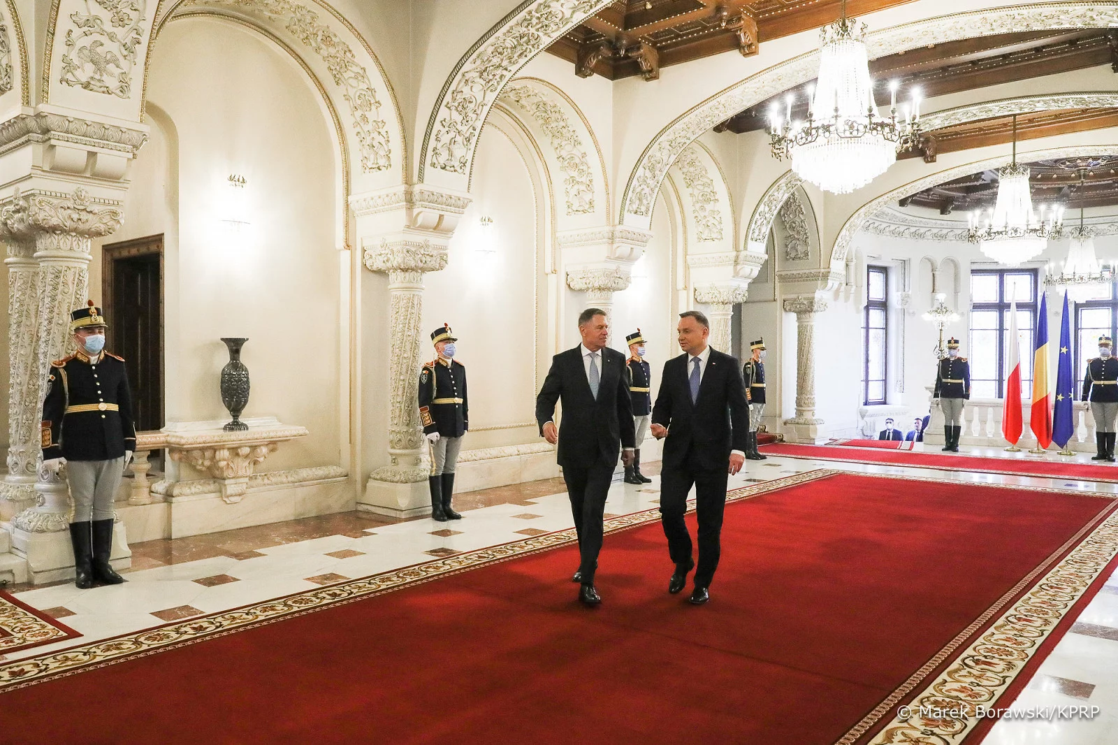 Klaus Iohannis i Andrzej Duda