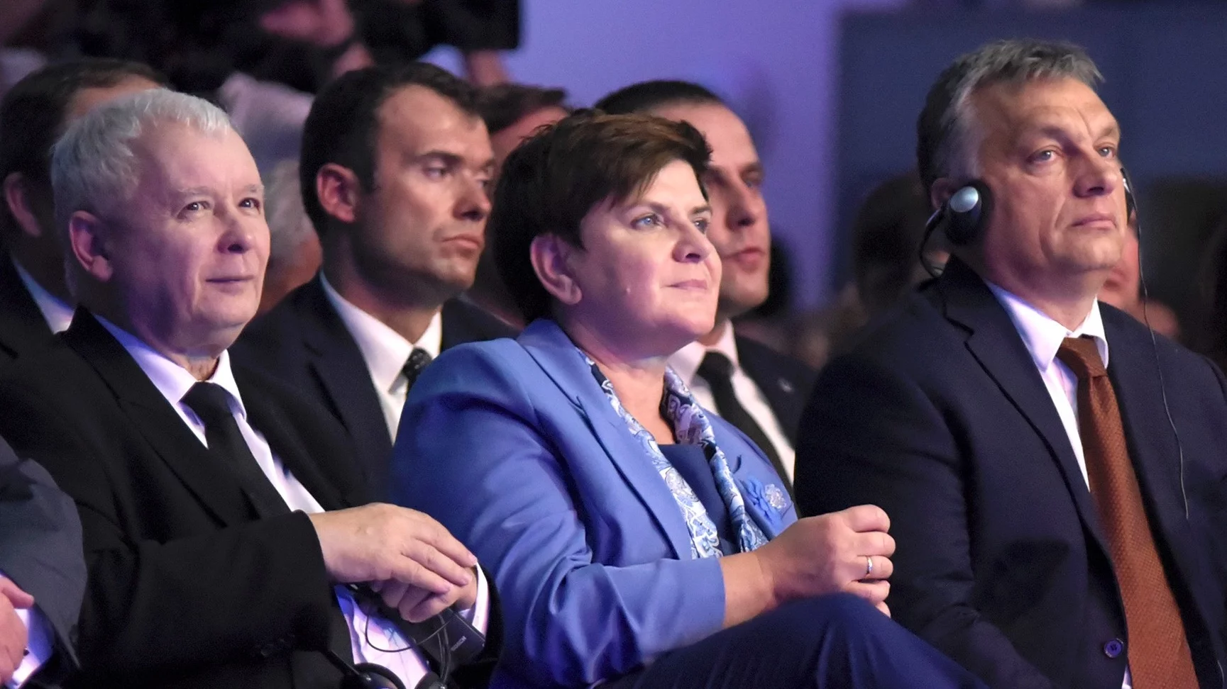 Jarosław Kaczyński, Beata Szydło i Viktor Orban