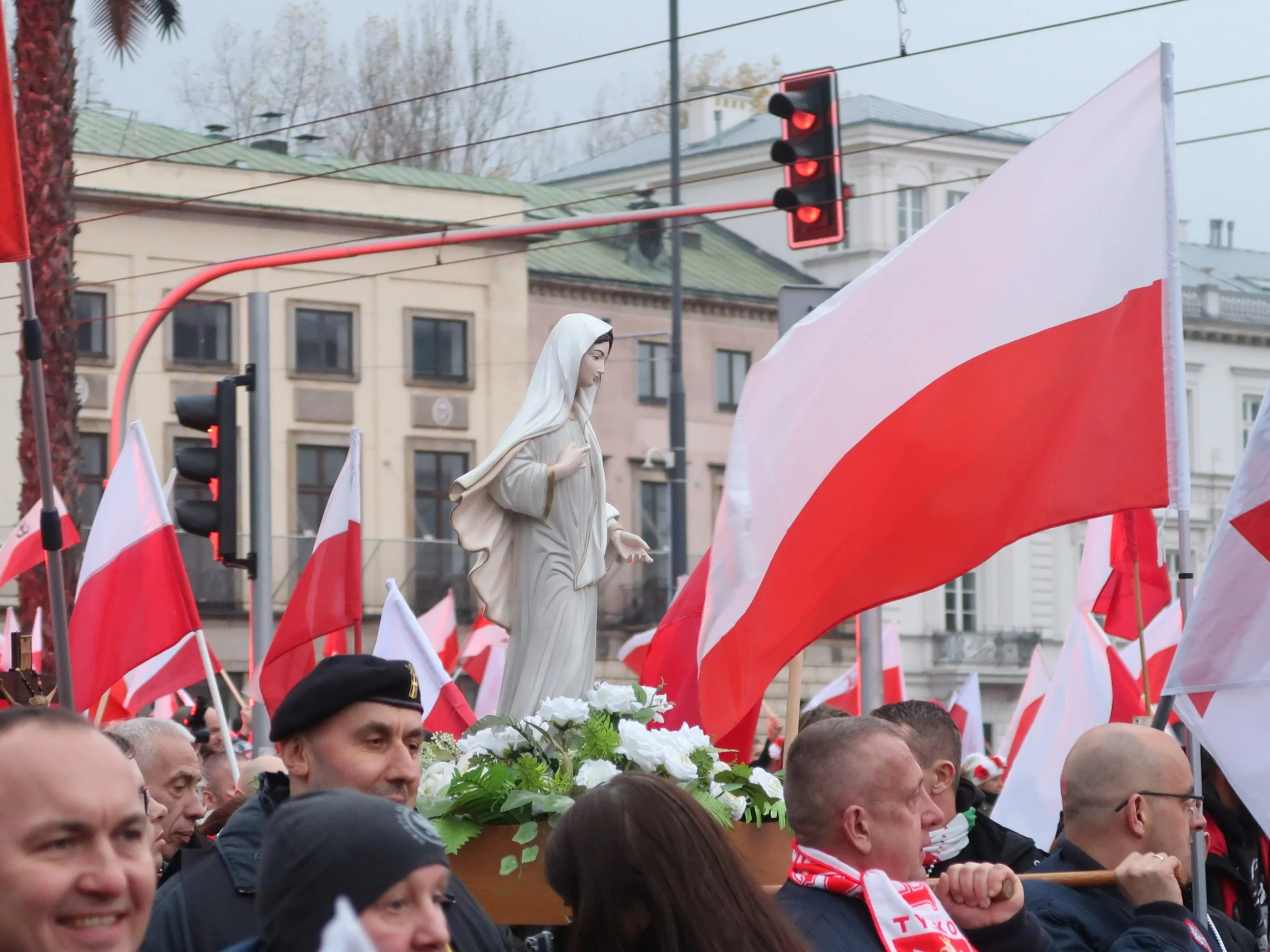 Wojownicy Maryi na Marszu Niepodległości w Warszawie