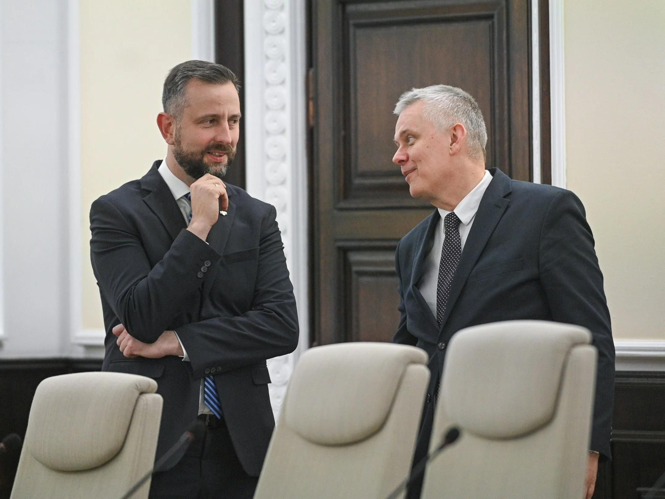 Wicepremier, szef MON Władysław Kosiniak-Kamysz oraz minister spraw wewnętrznych i administracji, koordynator służb specjalnych Tomasz Siemoniak