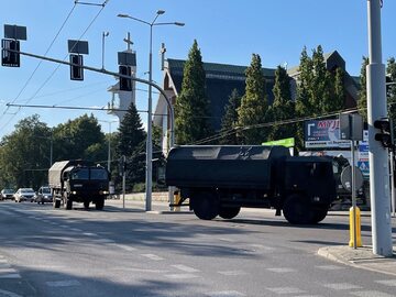 Wojskowy patrol saperski w Lublinie