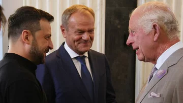 Wołodymyr Zełenski, Donald Tusk i Karol III