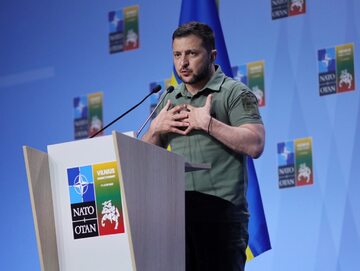 Wołodymyr Zełenski na szczycie NATO