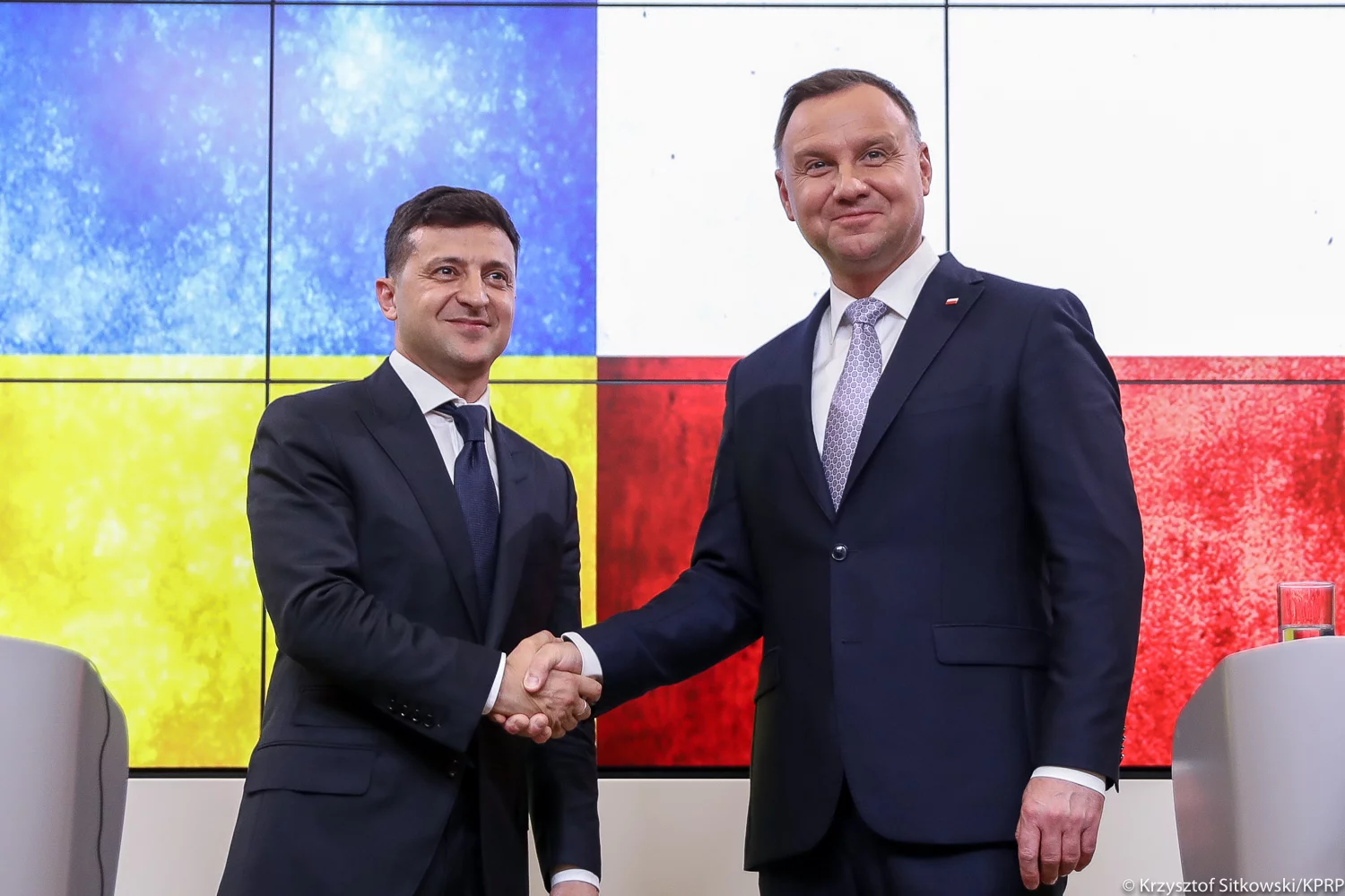 Andrzej Duda i Wołodymyr Zełenski