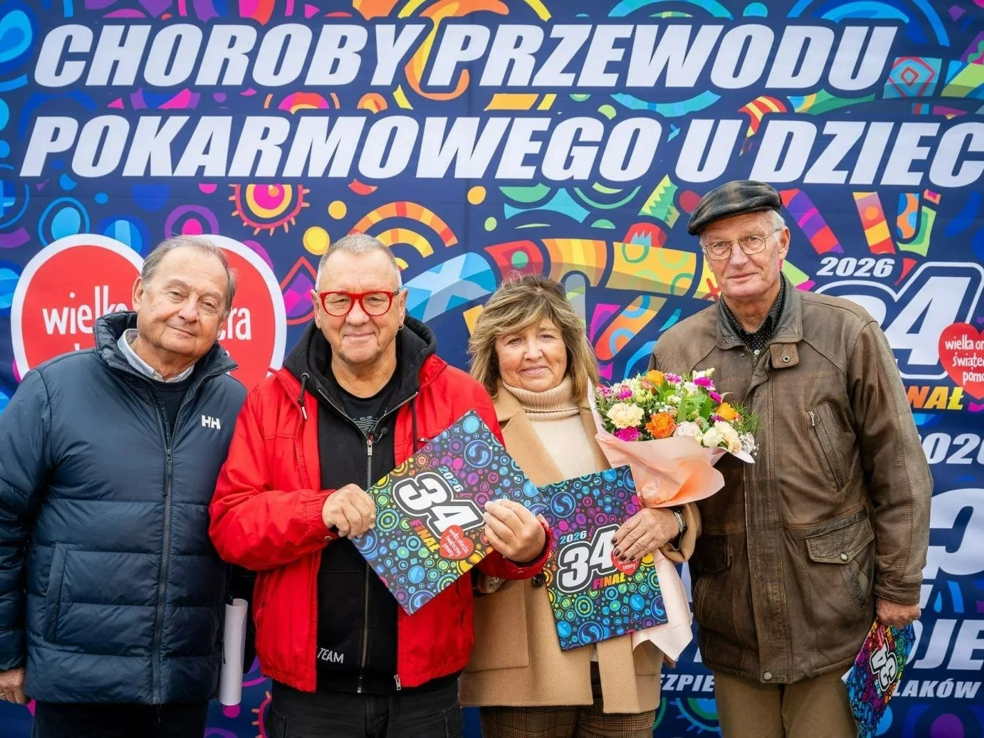 Zarząd Fundacji WOŚP w trakcie ogłoszenia celu zbiórki